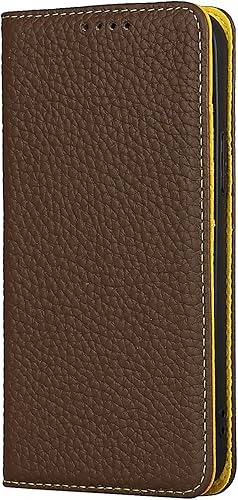 Miniatura 5 de FROLAN Funda de piel de vaca prémium para iPhone 11 Pro con bloqueo RFID, tarjetero de piel auténtica, protección contra caídas, a prueba de golpes,