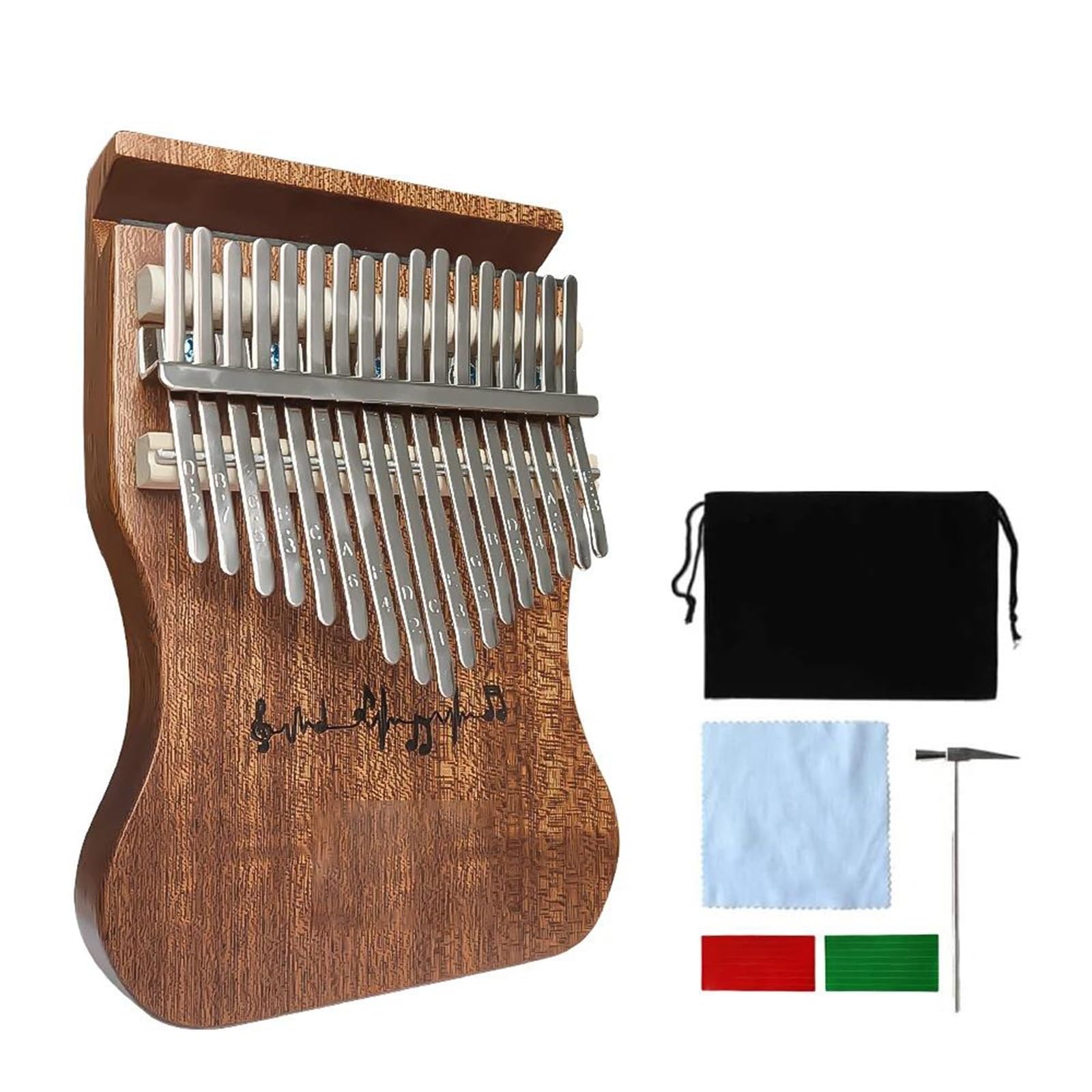 Kalimba Principiantes Kalimba De Madera Maciza De 17 Teclas Perfecto Para Principiantes.