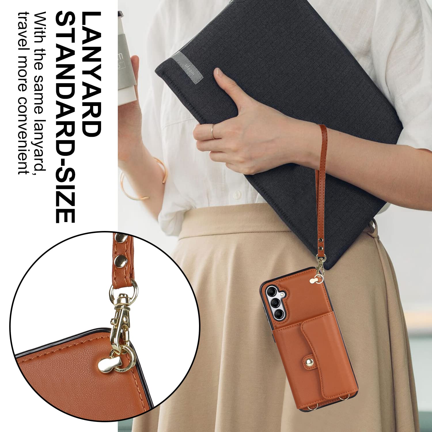 Amazon.co.jp: Cavor Galaxy S25 ケースショルダー Galaxy S25 ケースカード収納 肩掛け 首かけ 斜めがけ  ショルダーケース Galaxy S25 ケース手帳型 【RFID機能】Galaxy S25 ケース ...