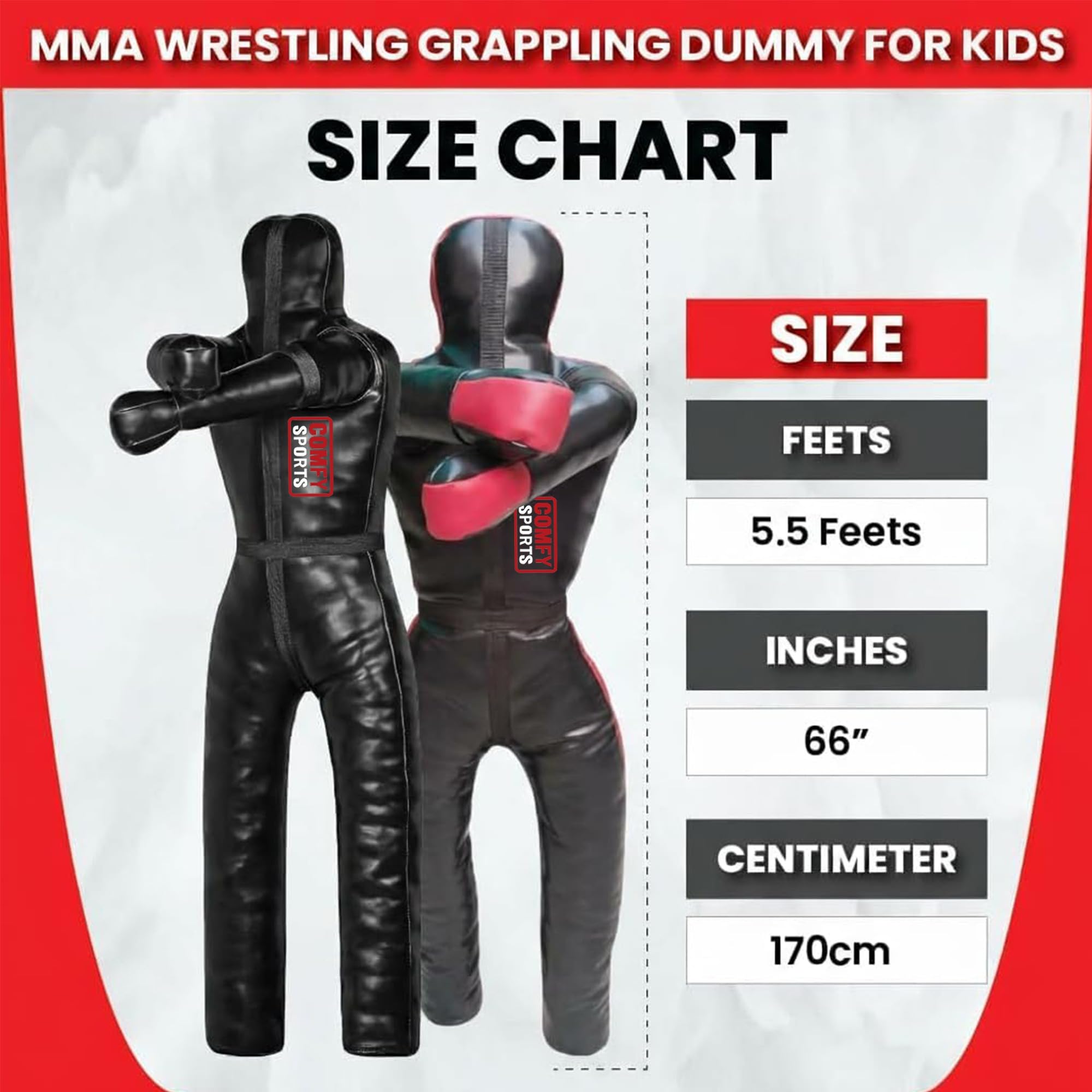 Adult Grip Dummy BJJ Judo Wrestling Standing Position Brazilian Jiu Jitsu MMA Sparring Self Defense Training Unfilled 145cm 170cm Black