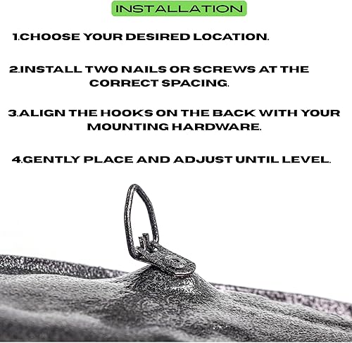 Miniatura 8 de Águila de pared con asta de bandera de lujo, 23 pulgadas, dorado