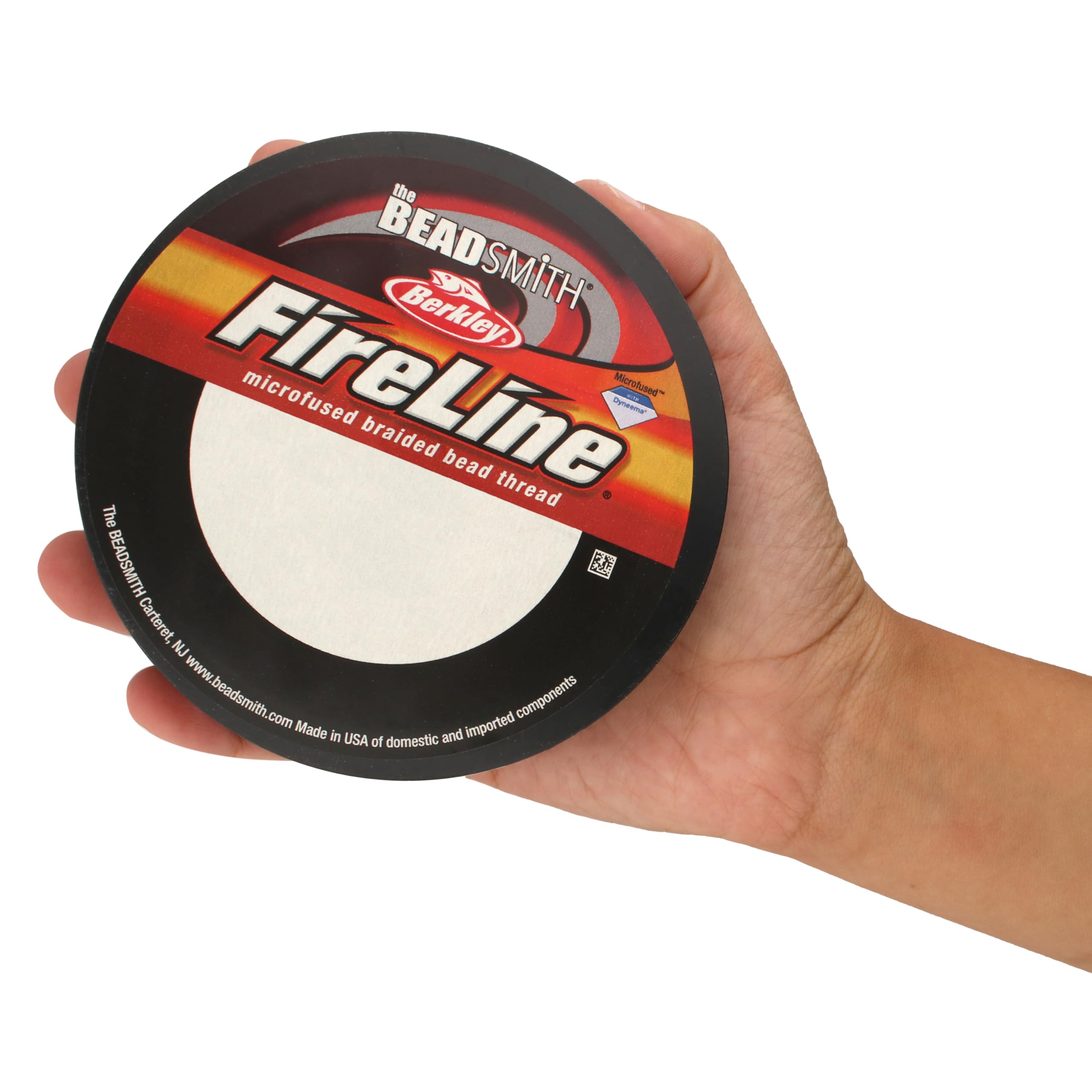 The Beadsmith Fireline by Berkley – pleciona nić z mikrostopką – 1,8 kg, test, średnica 12,7 cm/.12 mm, szpula 300 jardów, kolor kryształowy, super mocny materiał sznurkowy do produkcji biżuterii i