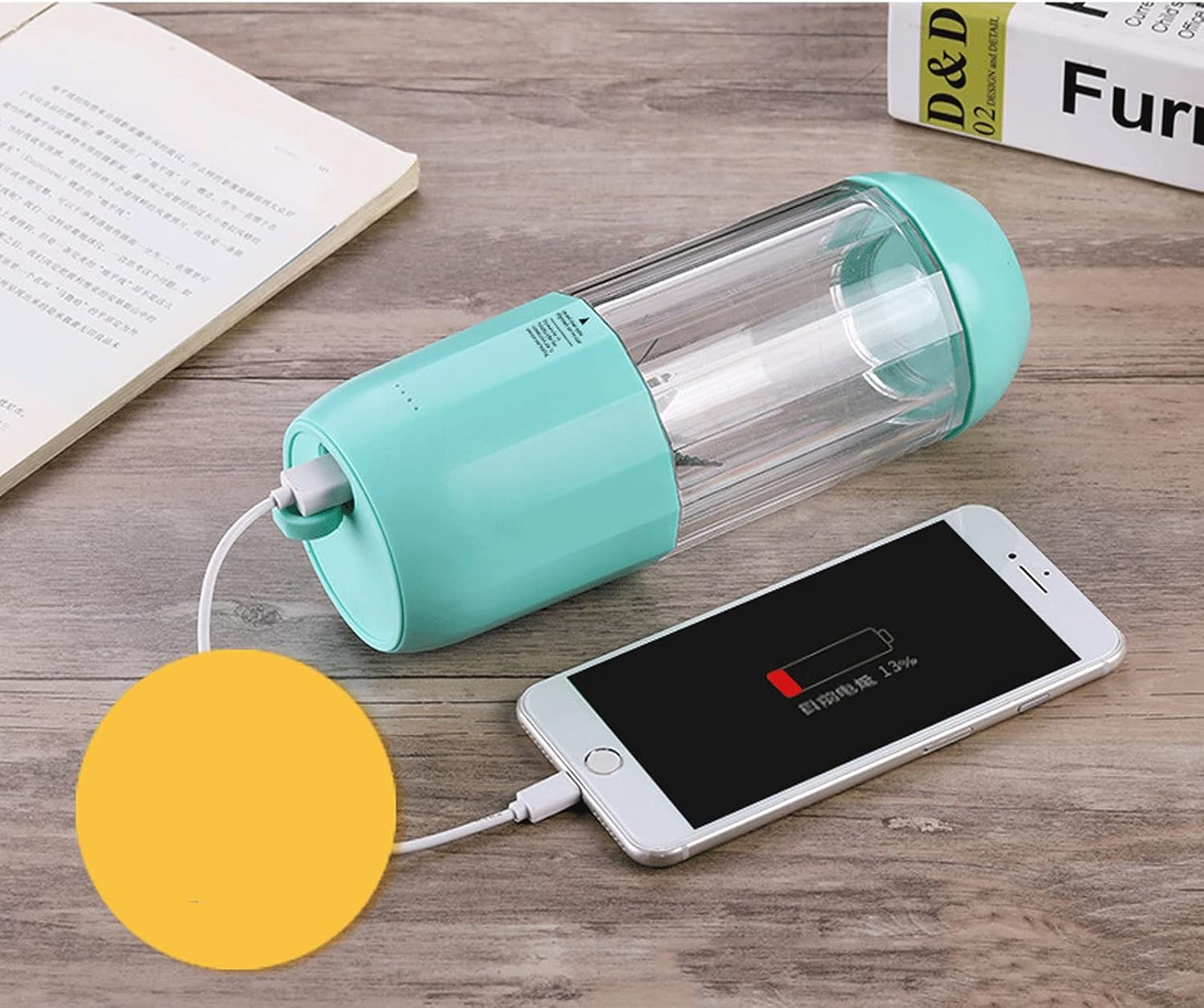 Portable Blender Travel Juice Cup Food Mixing Juicer Machince with Updated Powerful Motor 2000mAh Rechargeable Battery