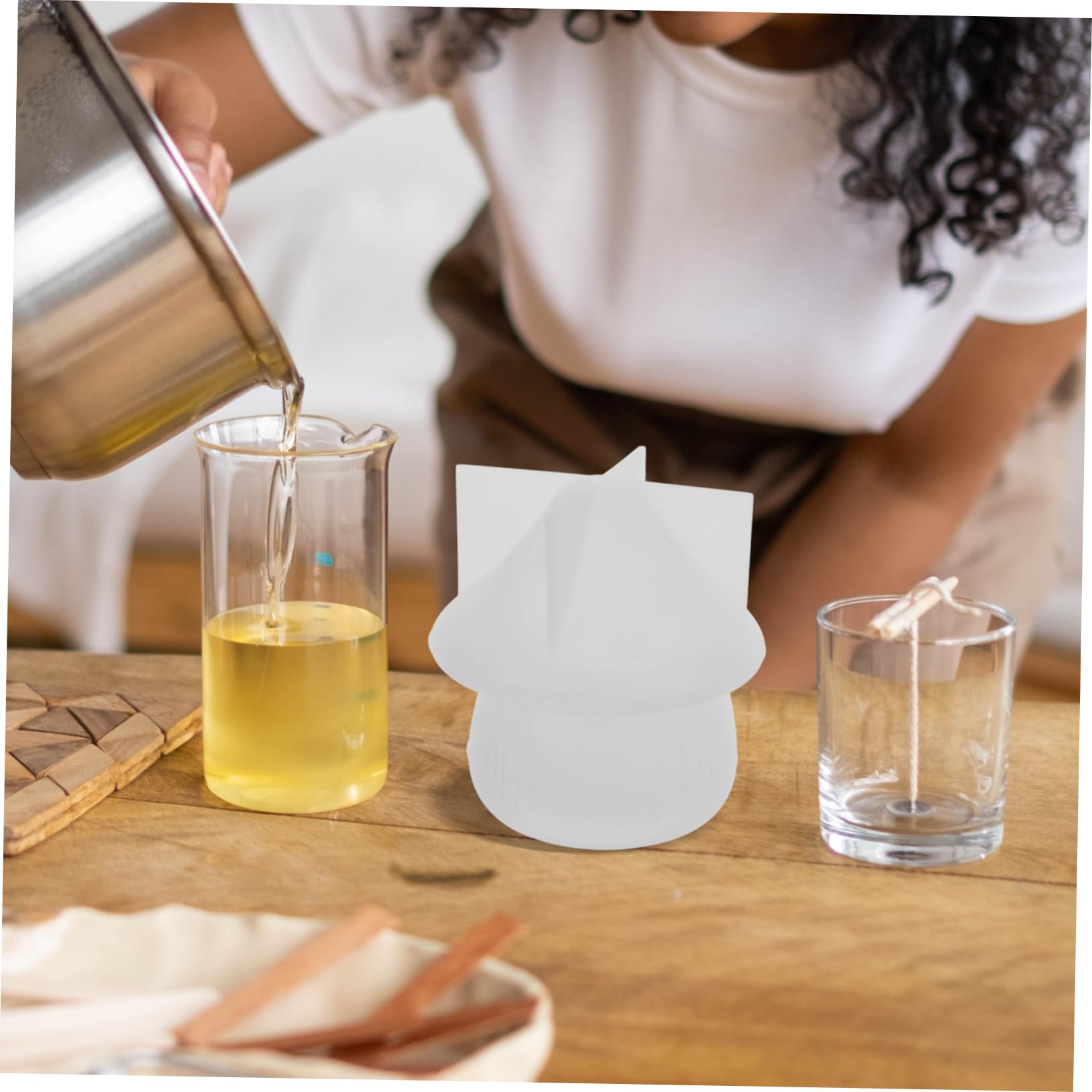 SHINEOFI 3pezzi Stampo Silicone Per Fungo Mold Per Creazione Di Barattoli Unici Stampo Silicone Per Fai Da Te Per Decorazioni e Regali Di Halloween Natale Compleanni e Altro