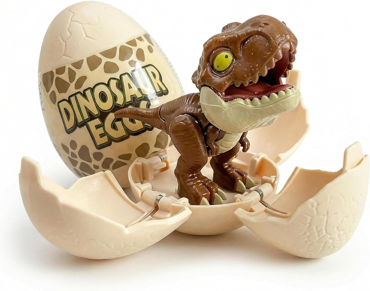 4 Pack Jumbo Hatching Dinosaur Eggs Surprise Toys, Easter Basket Stuffers and Fillers for Kids, Birthday Party Favors Gift for Boys Girls Toddlers Ages 3-8