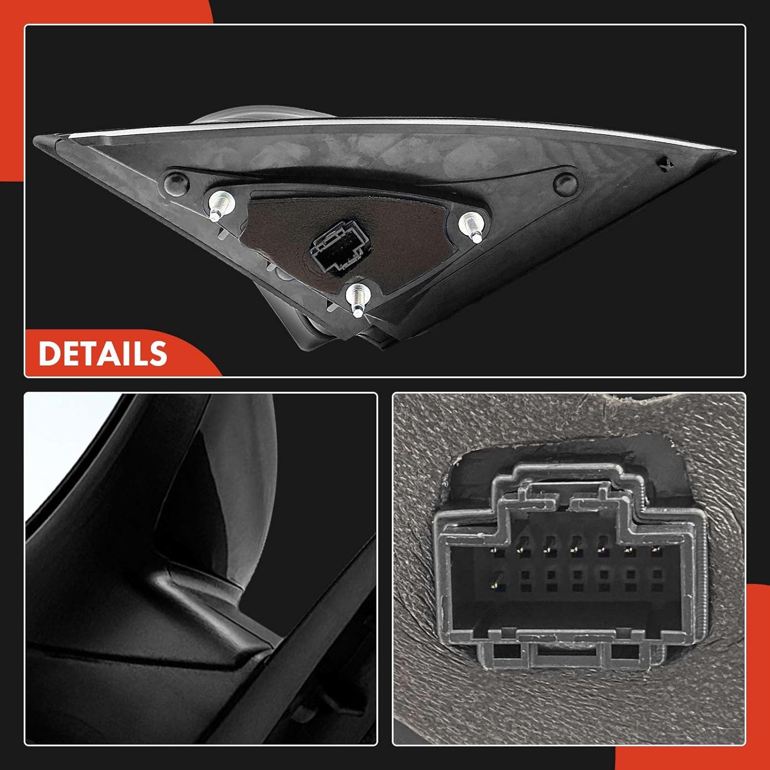 A-Premium Driver Side Power Door Mirror - Compatible with Kia Optima 2014 2015 - Heated Power Folding Black Outside Rear View Mirror w/Turn Signal - Replace# 876104C510