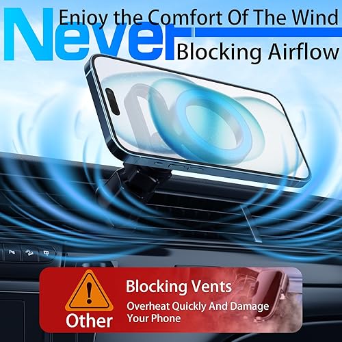 Miniatura 6 de Mag safe - Soporte de teléfono para tu coche, imanes más fuertes ángulos ilimitados Soporte magnético para teléfono de coche, accesorios de coche