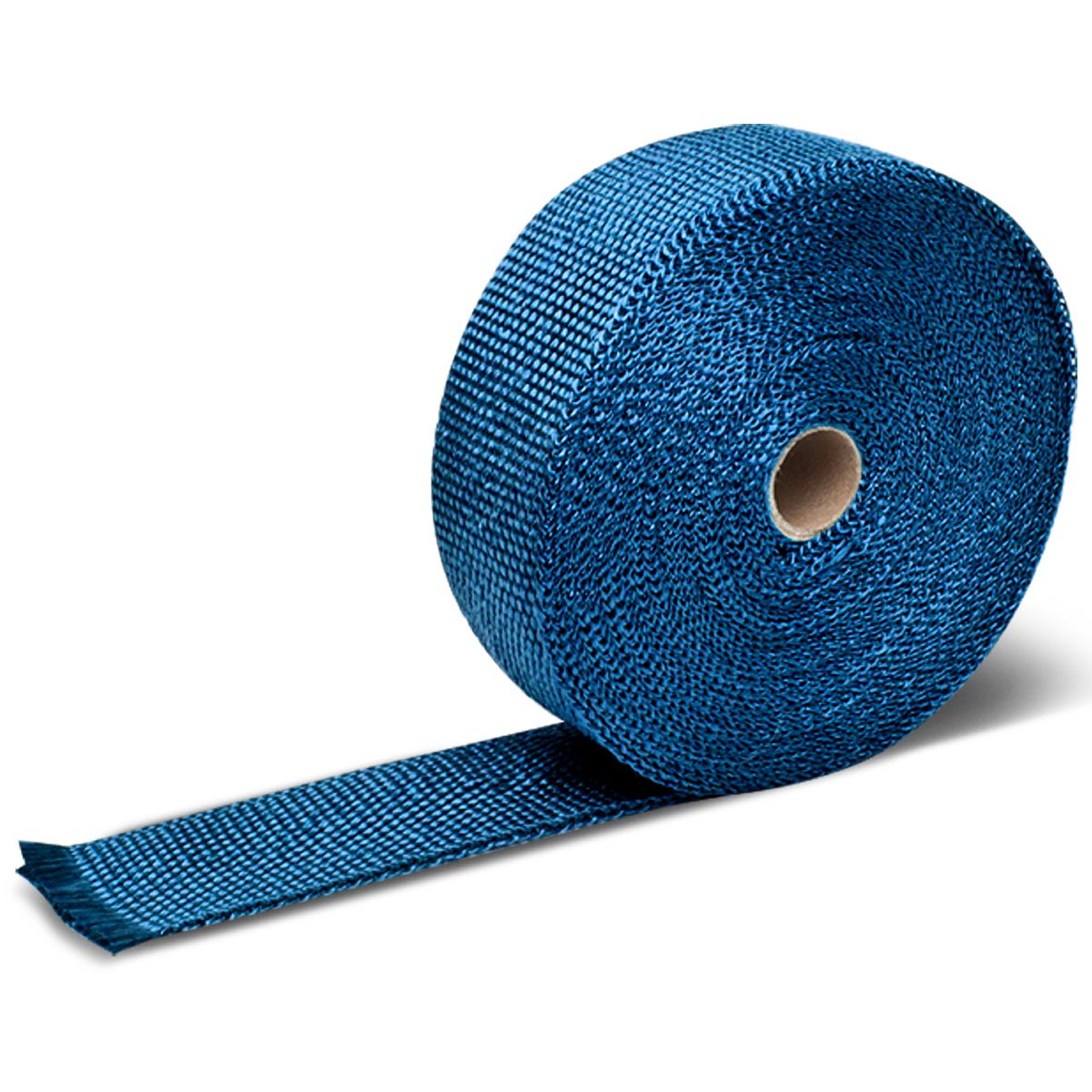 DNA MOTORING 2" x 10 Meter Blue Exhaust Heat Wrap, Exhaust Tape High Temp Heat Tape for Pipes, Motorcycle Fiberglass Insulation Roll for Exhaust Pipes, WRAP-T1-BL-10M