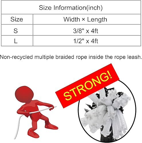 Miniatura 3 de Kruz - Correa reflectante para perro, KZROPE5048-02L, agarre de silicona suave, cierre de clic y cierre a presión, para caminar, correr,