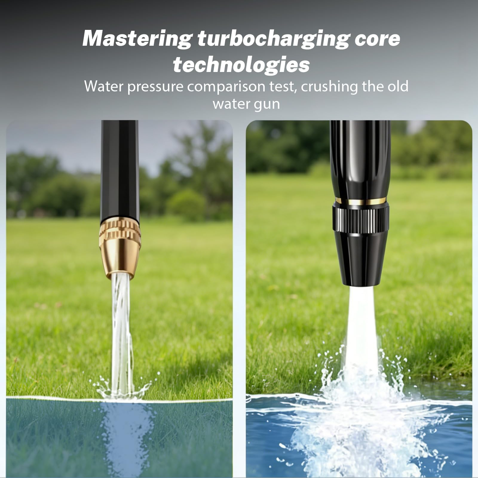 Buse Haute Pression Pour Tuyau De Jardin, Embout D'Arrosage Réglable, Accessoire De Pulvérisation Résistant