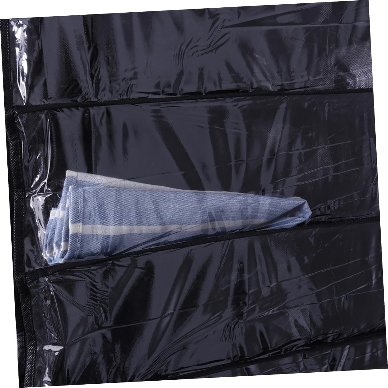 Mobestech 2PCS Over Door Hanging Shoe Organizer with Large Capacity Space Saver for Closet Bedroom Dorm Room Storage Black