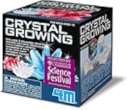 4M Crystal Growing Science Kit - 3 Colored Crystals - Easy DIY STEM Toys Lab Experiment Specimens, A Great Educational Gift for Kids & Teens, Boys & Girls Ages 10+