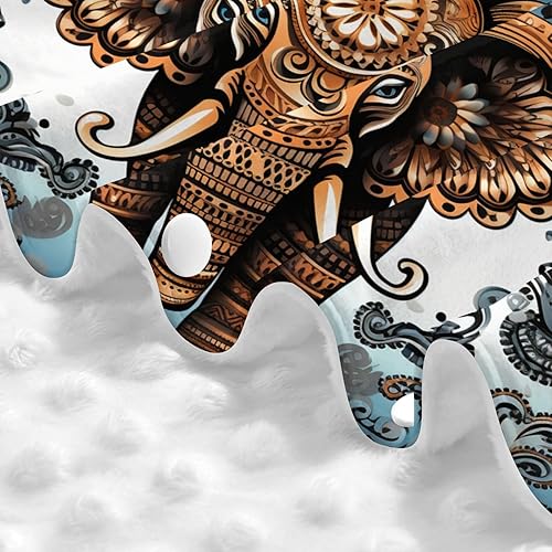 Miniatura 6 de Baby Car Seat Canopy Cover for Mom, Soft Breathable Nursing Breastfeeding Covers Multi Use Stroller Sun Shade Newborn Shower GiftElephant Pattern