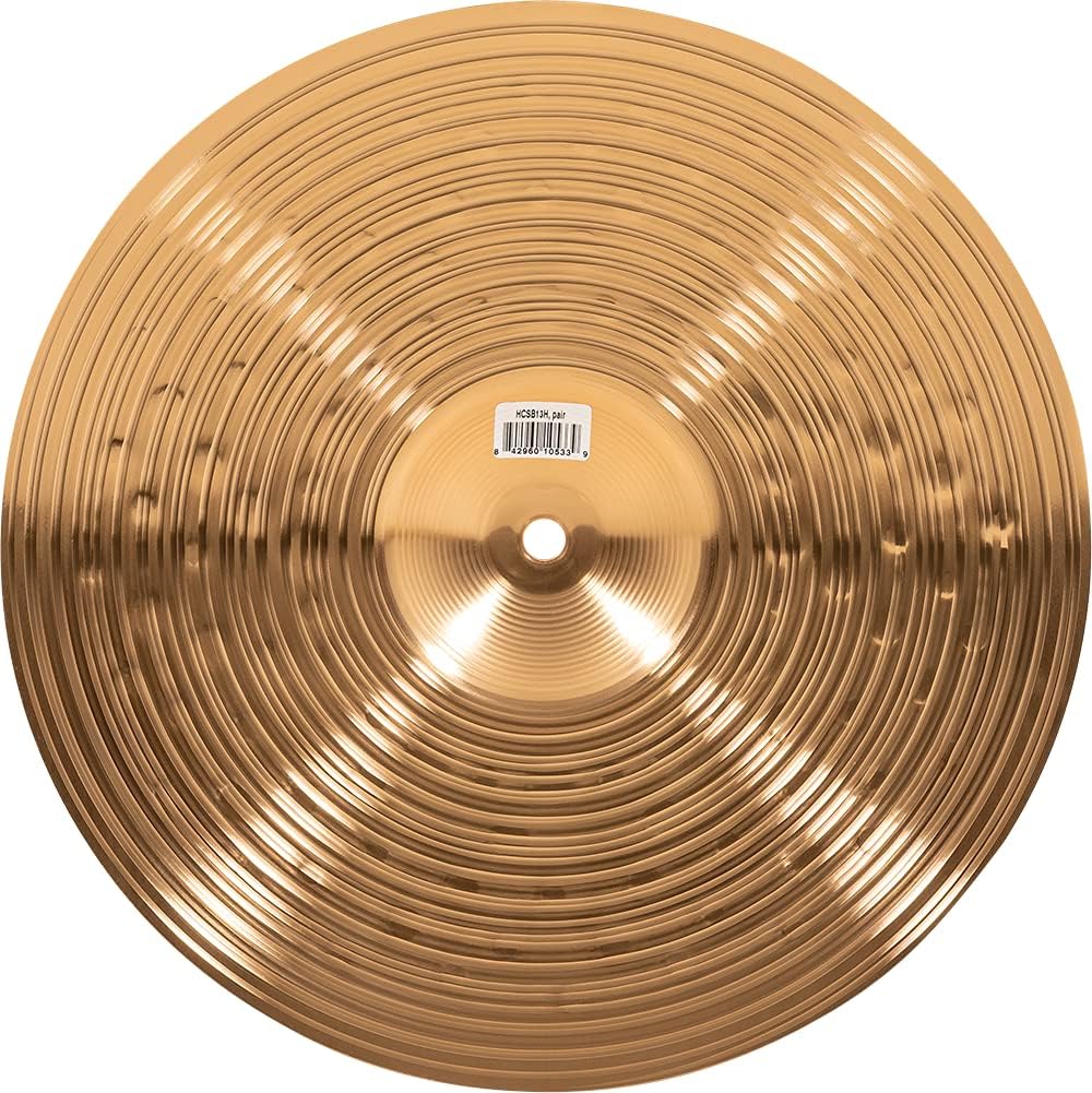 13” Hihat (Hi Hat) Pair – HCS Traditional Finish Bronze for Drum Set, Made In Germany, 2-YEAR WARRANTY