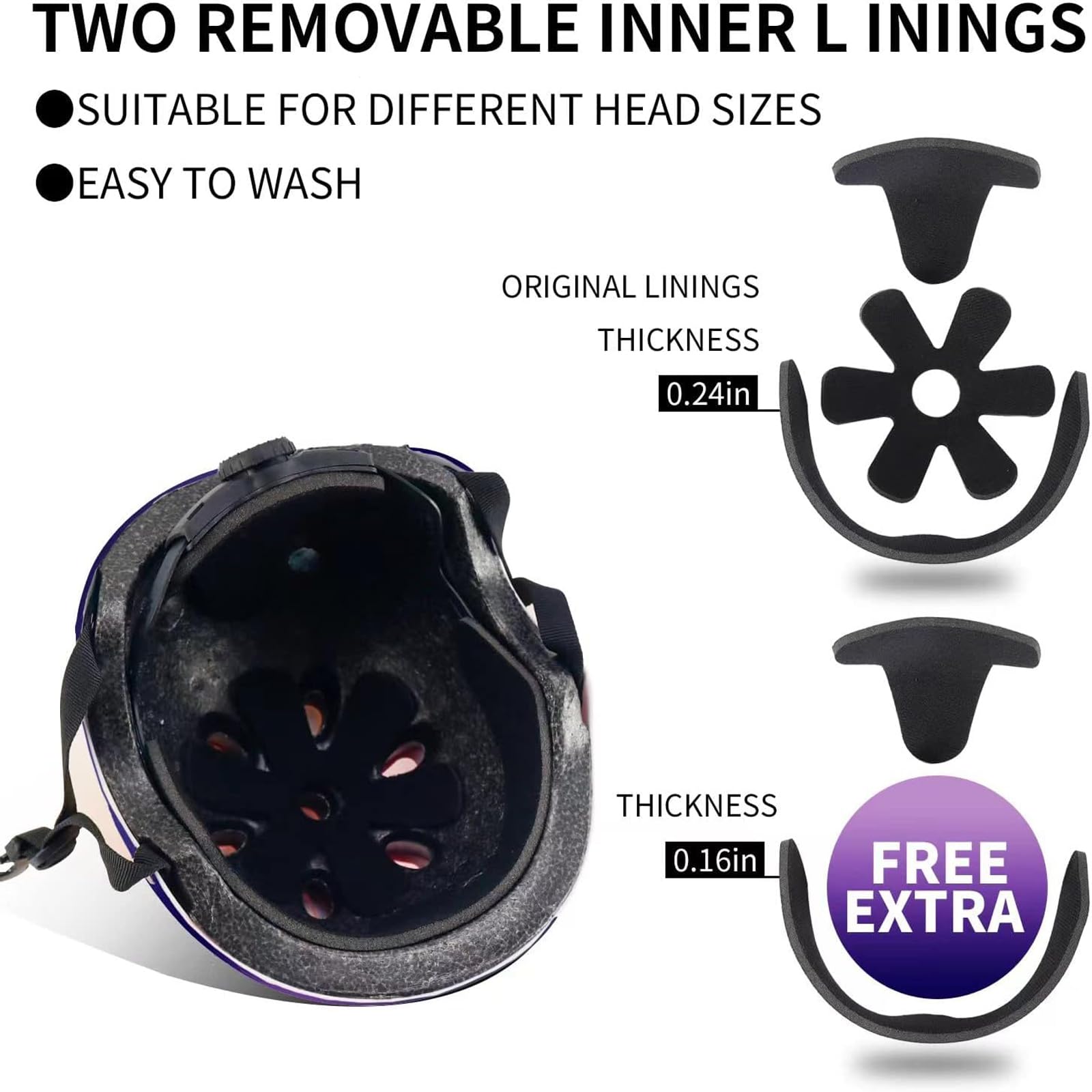 Casque de vélo réglable pour enfant avec genouillères, coudières, protection du poignet - Casque pour enfant de 3 à 5 à 8 à 14 ans - Idéal pour le patinage, le vélo, le skateboard - Pour garçons et