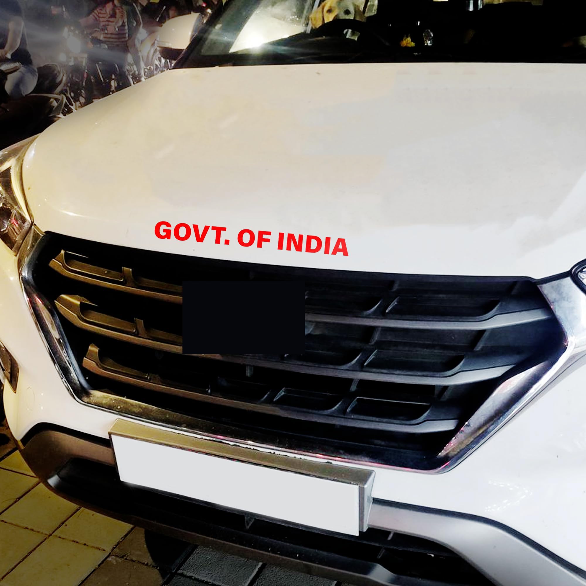Pack of 2 | Govt. of India Sticker for Car, Government of India Logo Stickers