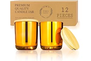 Aromatic Aropac Amber Candle Jar 12-Pack for Candle Making