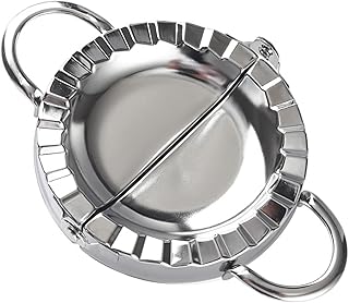 5.9 Inch XX Large Pierogi Dumpling Maker, Stainless Steel Ravioli Goya Empanada Press Mold, Wraper Dough Stamp Cutter Crimper - for Pie Gyoza Empanada Pierogi Ravioli Dumpling Mould Pastry