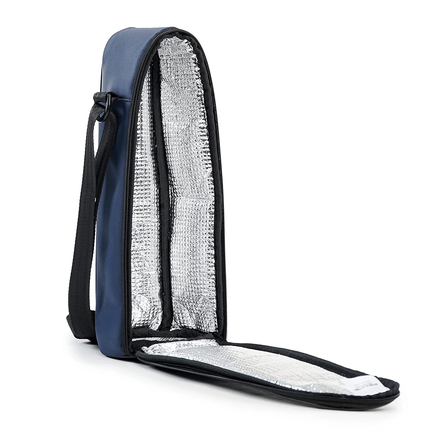 Atipriya Insulated Water Bottle Bag 2 Litre Premium Silk Touch Polyester Sleeve Cover | Blue/Black