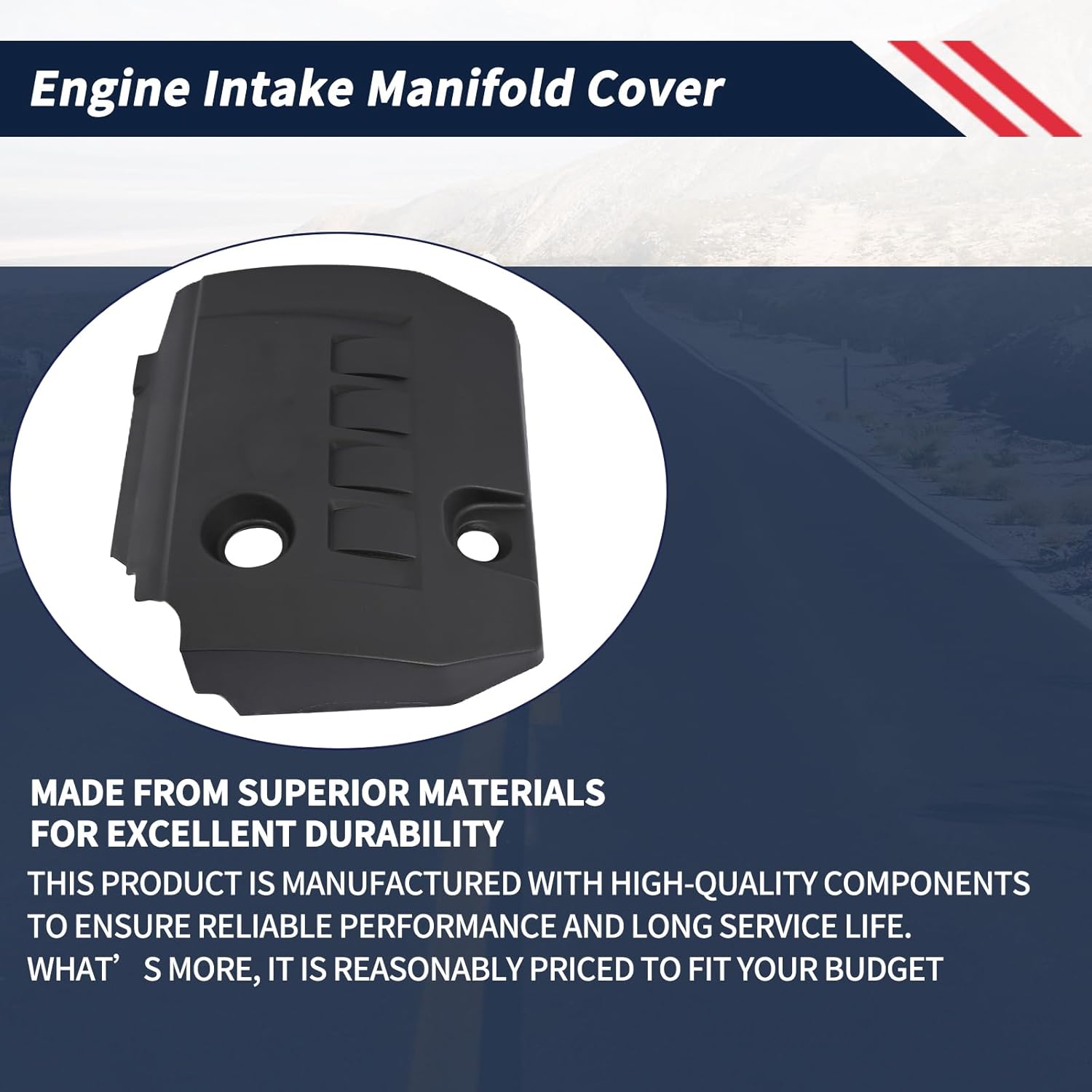 Engine Intake Manifold Cover 11212-37010 1121237010 Fit for Lexus RX300 1999-2003 RX330 2004-2006 RX350 2007-2018 for Toyota Corolla 2010-2019 Camry 2011-2016 Engine Top Cylinder Head Cover