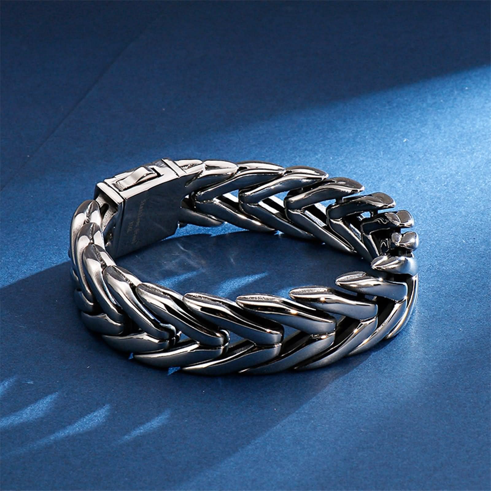 Armbänder Herren, Nützliche Geschenke für Männer Blumenförmige Schnalle Edelstahl für Jubiläum Geburtstag