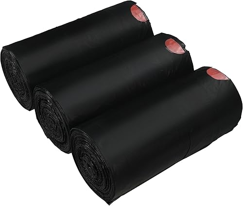 Begale Pequeña bolsa de basura negra con cordón de 1.2 galones (110 unidades/3 rollos)