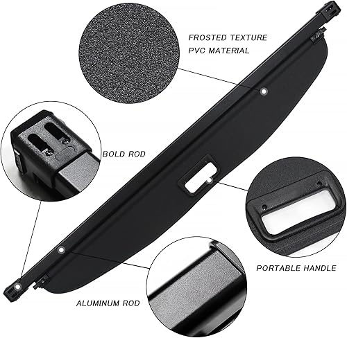 Miniatura 9 de Sze Cargo Cover for Toyota RAV4 2020-2023 Retractable Trunk Cover Black Luggage Security Shield Shade for Toyota RAV4 Accessories Waterproof-New