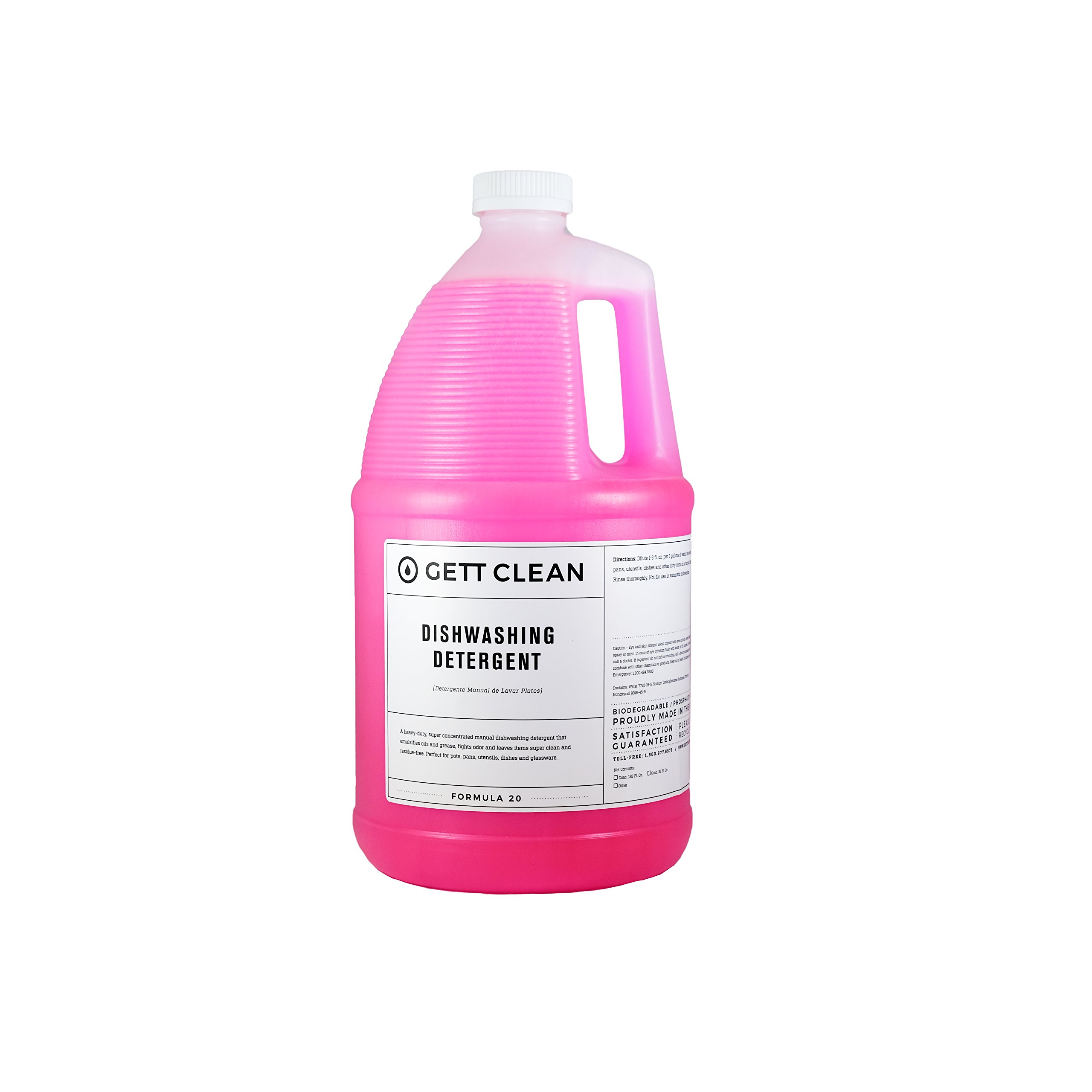 Liquid Dishwashing Detergent, 1 Gallon, Fresh and Clean Lemon Citrus Scent, Concentrated Professional Strength, Great for Pots and Pans, Manual Use, Industrial or Home Use