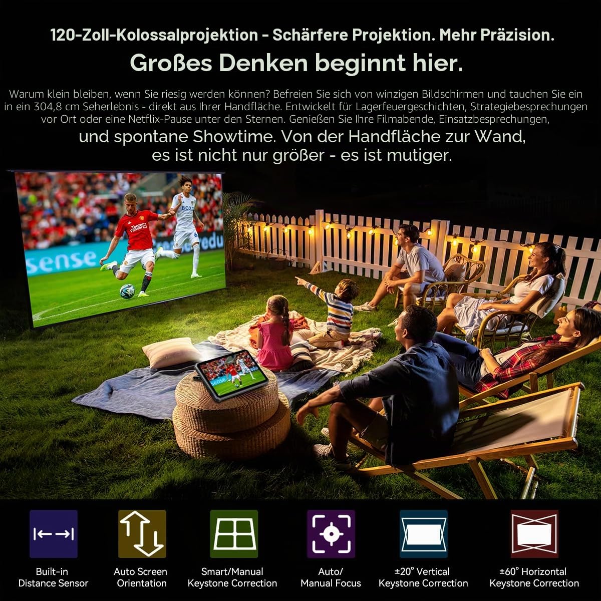Blackview Active 12 Pro 5G Outdoor-Tablet, 1080P 120″ Projektor, 30000mAh Akku, 400lm Campinglampe, 48GB+1TB, 11″ FHD+ Display, Android 15 IP68/IP69K Tablet, Dual-SIM 5G, 108MP+50MP Kamera, NFC GPS