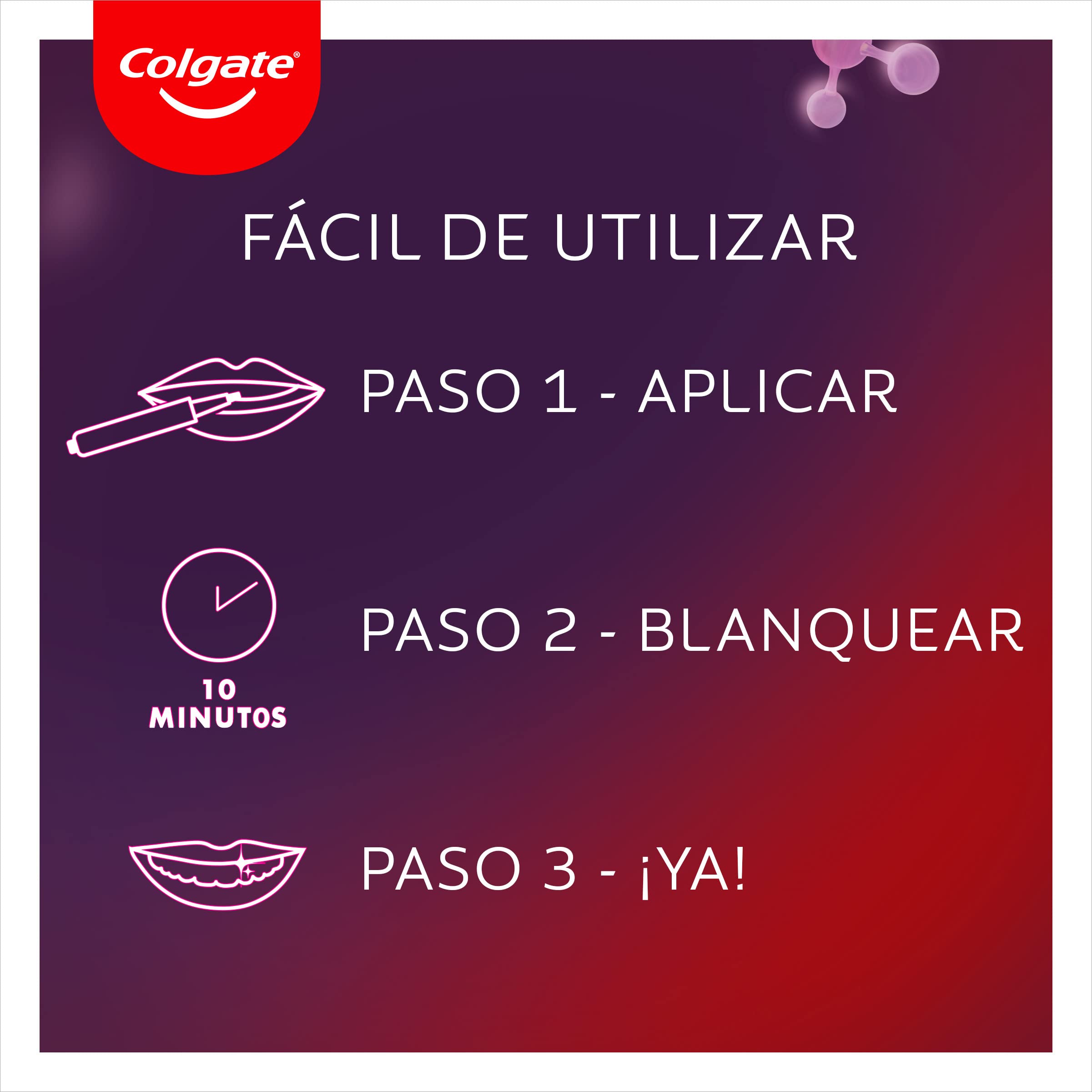 COLGATE Max White Ultimate Kit de Blanqueamiento Dental LED en Casa, Seguro para el Esmalte, Revierte hasta 20 Años de Manchas, Incluye Pincel Blanqueador