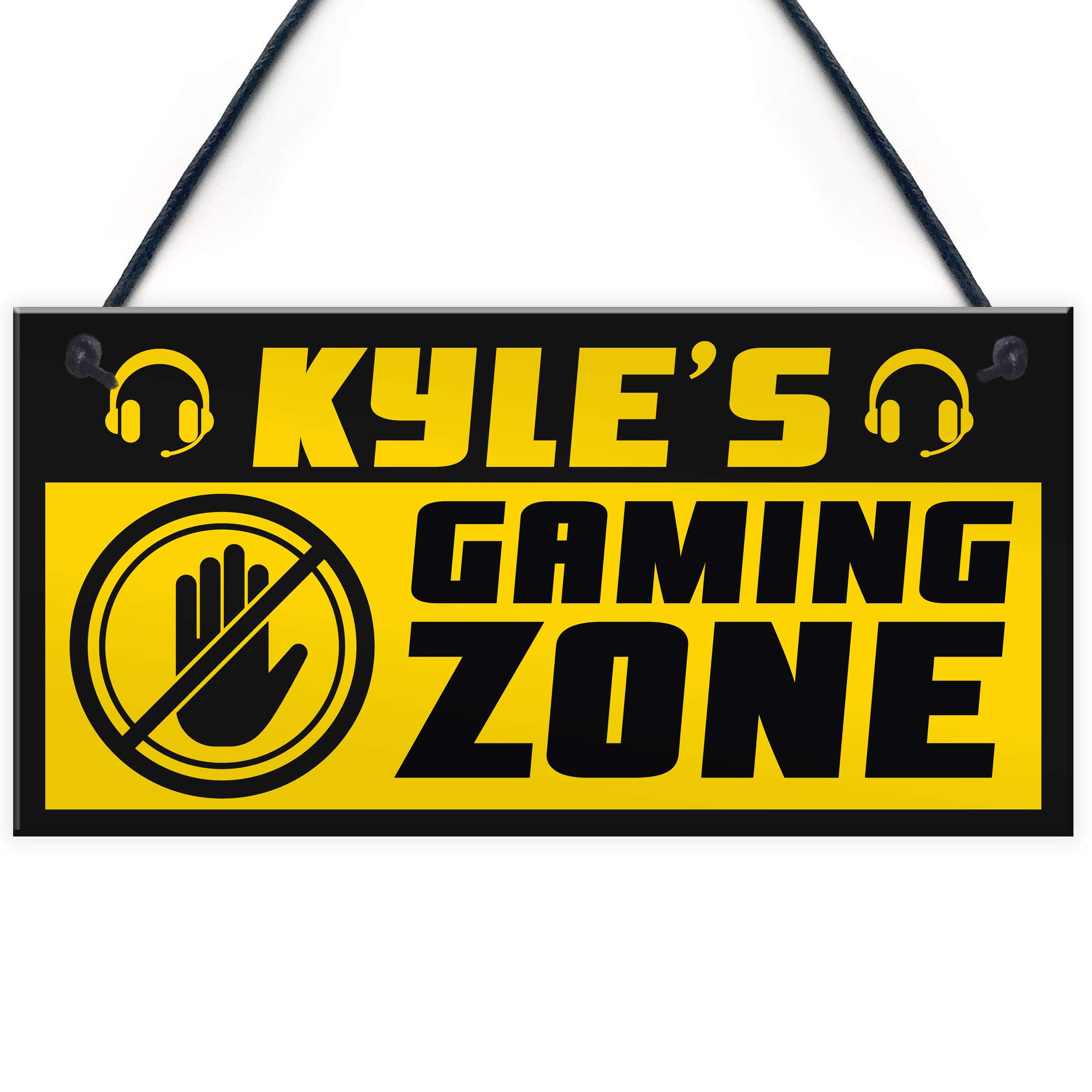 Red Ocean Gaming Boys Bedroom Sign Accessories PERSONALISED Gift For Brother Son Gamer