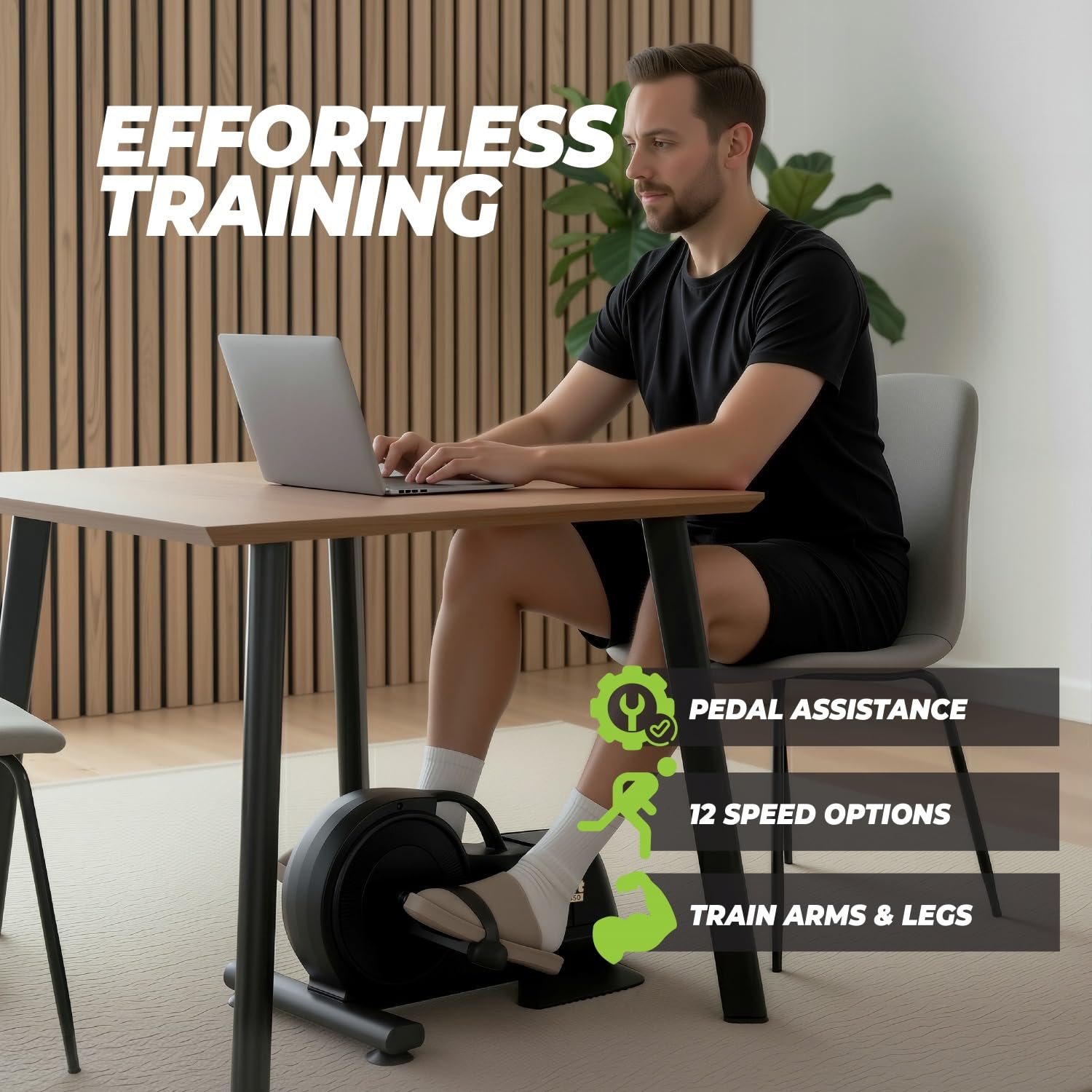 VirtuFit Pedaltrainer Serie - Tragbares Design als Mini Heimtrainer für Zuhause