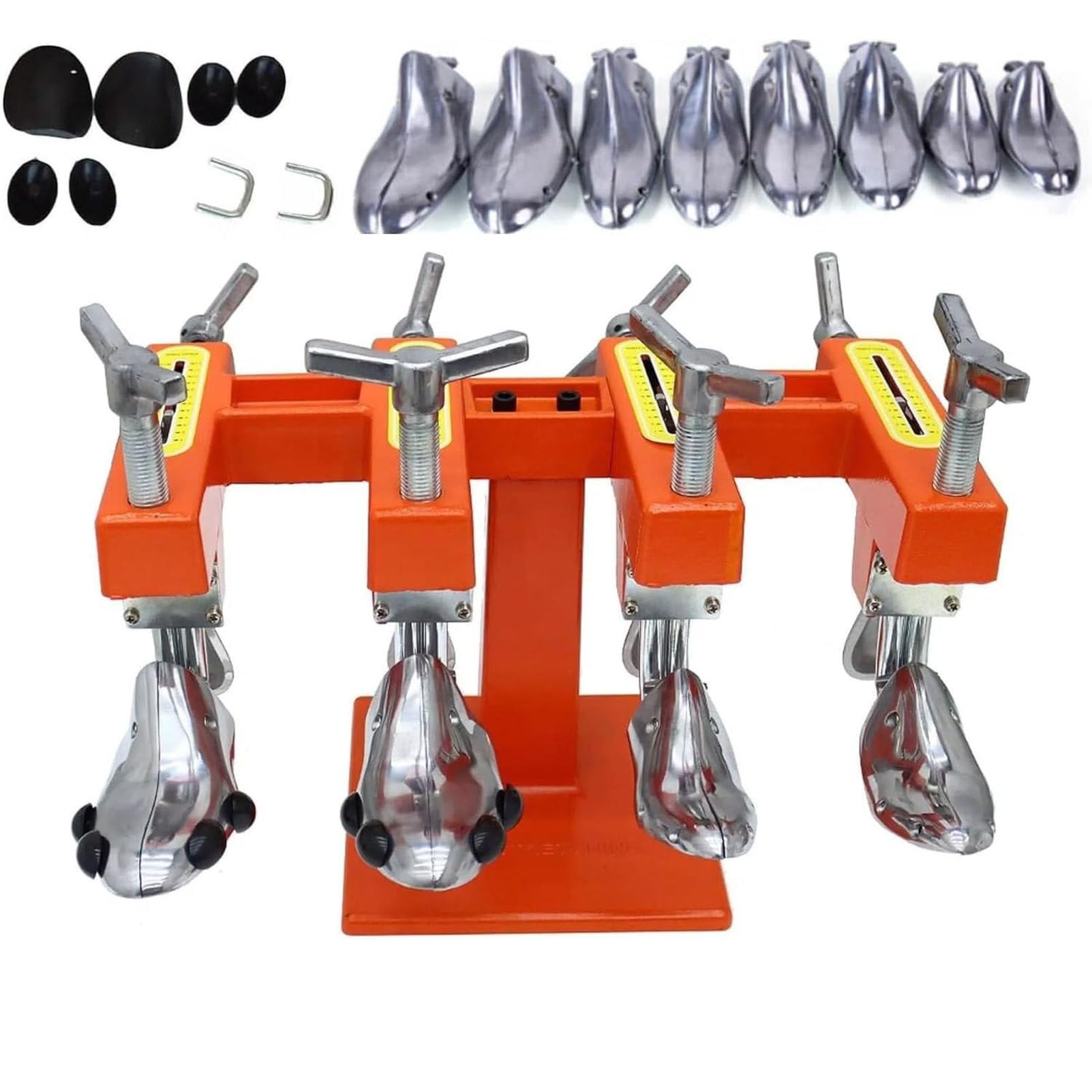 Hormas de Zapatos de Doble Cabezal, hormas de Zapatos de Aluminio, hormas de Zapatos manuales, hormas de Zapatos de Longitud Ajustable, Herramientas para reparación de Calzado 4Heads