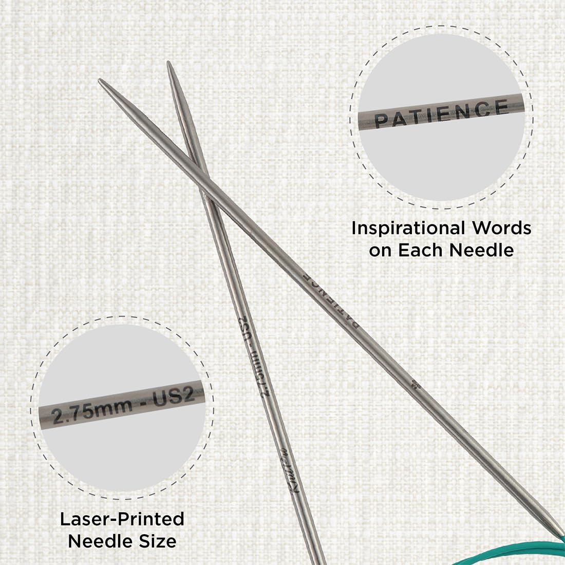 KnitPro Aiguille à Tricoter Circulaire Mindful Toutes Tailles Et