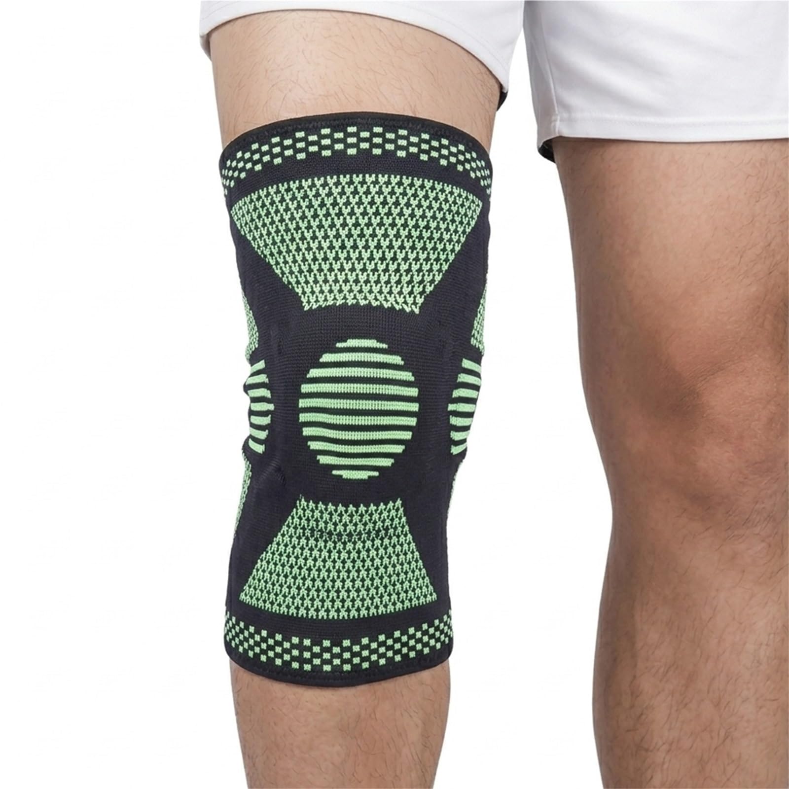 Kniebandage mit Kompressionsfunktion für Damen und Herren, Gelpolster für die Kniescheibe und Seitenstabilisatoren, professionelle Knieorthese bei Meniskusriss, Kreuzbandriss, Arthritis, Laufen,