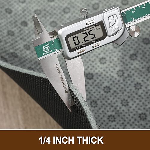 Miniatura 4 de LINLA Fieltro de doble superficie + almohadilla de goma antideslizante, 3 x 5 pies, 14 pulgadas de grosor, almohadilla de apoyo de amortiguación de