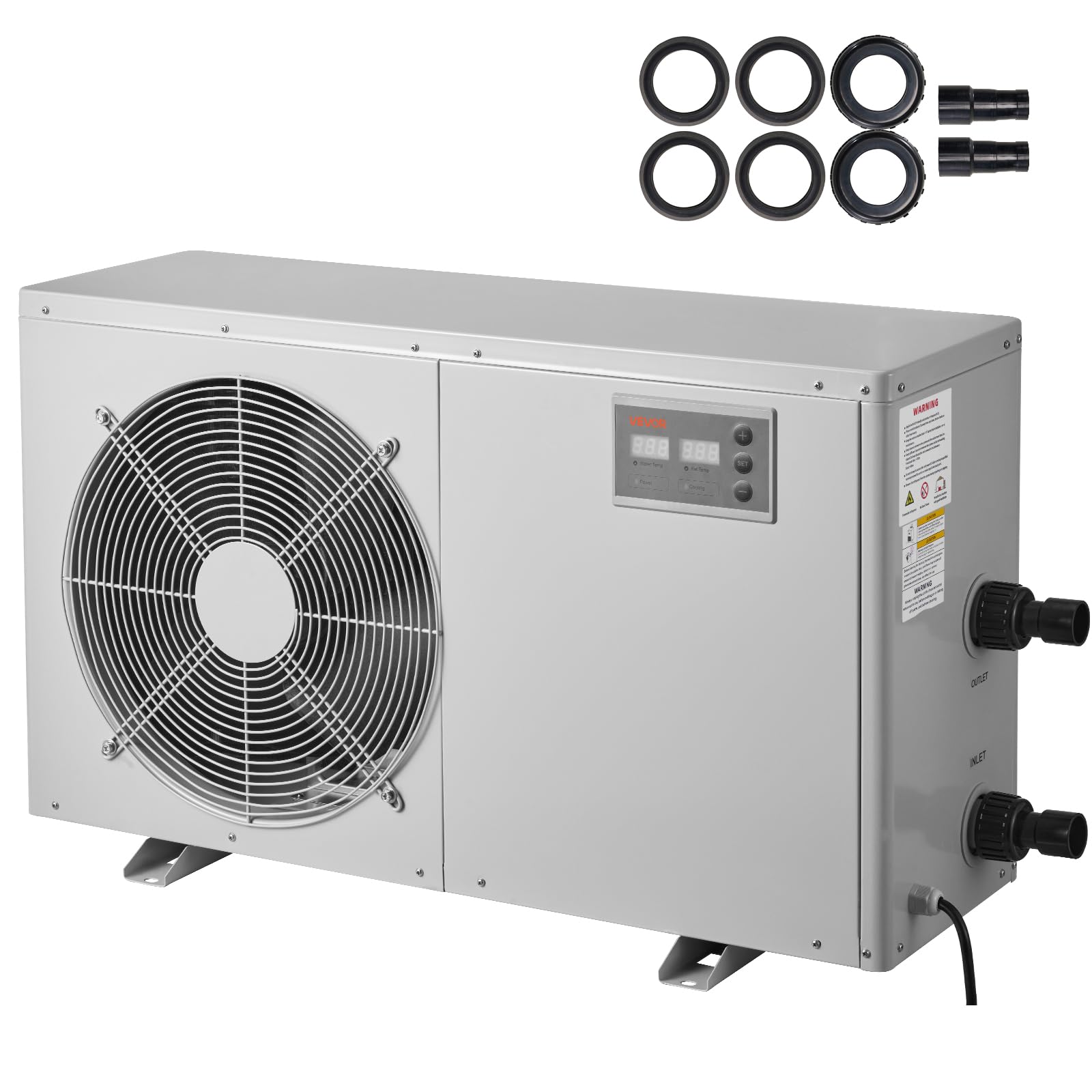 VEVOR Aquarium Chiller, 500 Gallon, 1-1/2 HP Water Chiller for Hydroponics