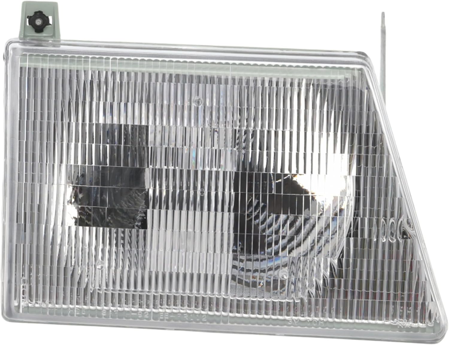 Compatible with 97-07 E-Series Econoline Van Headlight Headlamp Head Light Lamp with Bulb Right Passenger Side