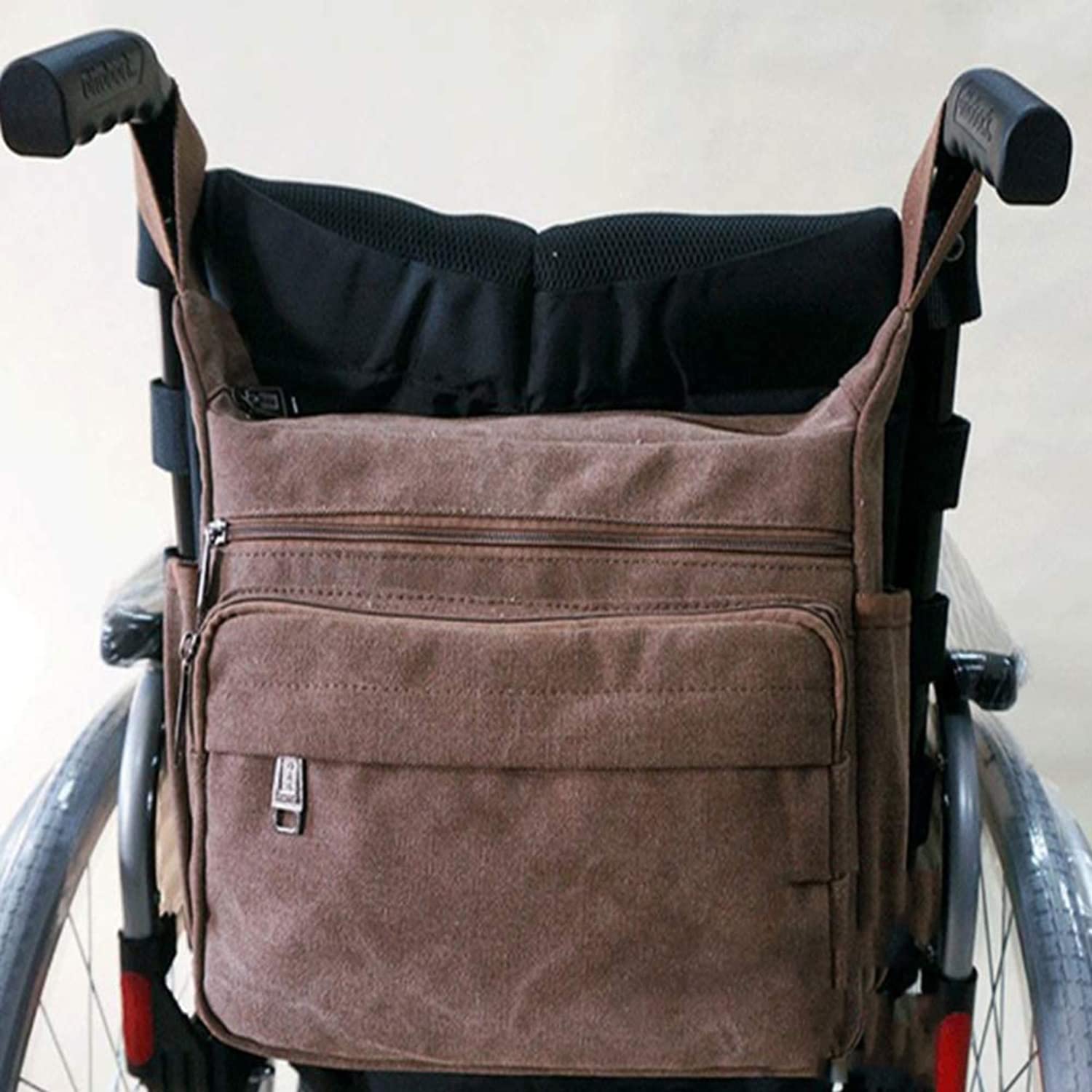Winter Bolsa para Silla de Ruedas al Aire Libre Ayuda de Movilidad, Mochila Universal Impermeable con múltiples Bolsillos para Silla de Ruedas, para la mayoría de sillas de Ruedas/patinetes/Andador