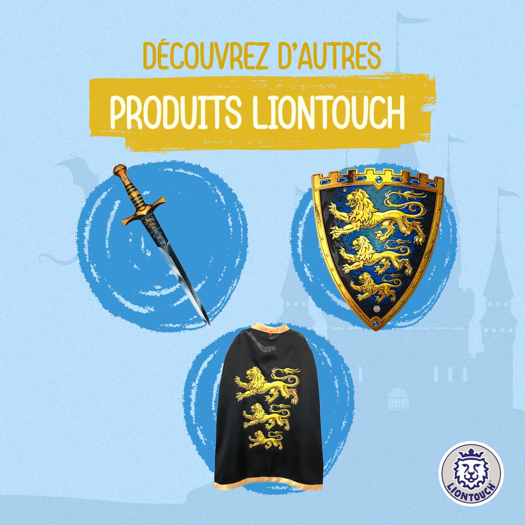 Liontouch - Cape Du Roi Lion Triple | Cape De Jeu Médiéval Pour Enf Prets Pour Des Aventures Chevaleresques Jeux De Rol Amz B010 Liontouch - Cape Du Roi Lion Triple | Cape De Jeu Médiéval Pour Enf Prets Pour Des Aventures Chevaleresques Jeux De Rol Amz B010
