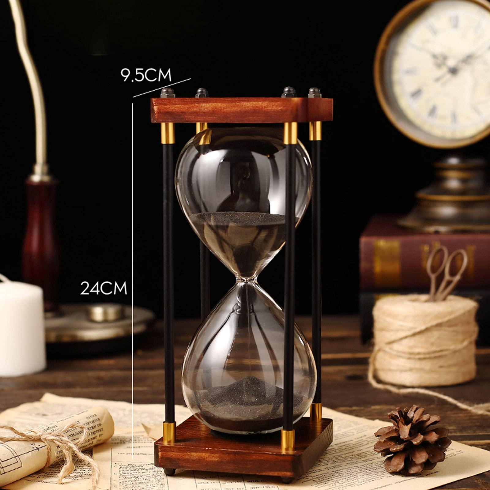 Reloj de arena, temporizador de arena, reloj de arena, reloj de arena, temporizadores de reloj de arena, protección dual, reloj de arena for niños, asistente de gestión del tiempo, regalo creativo, 30