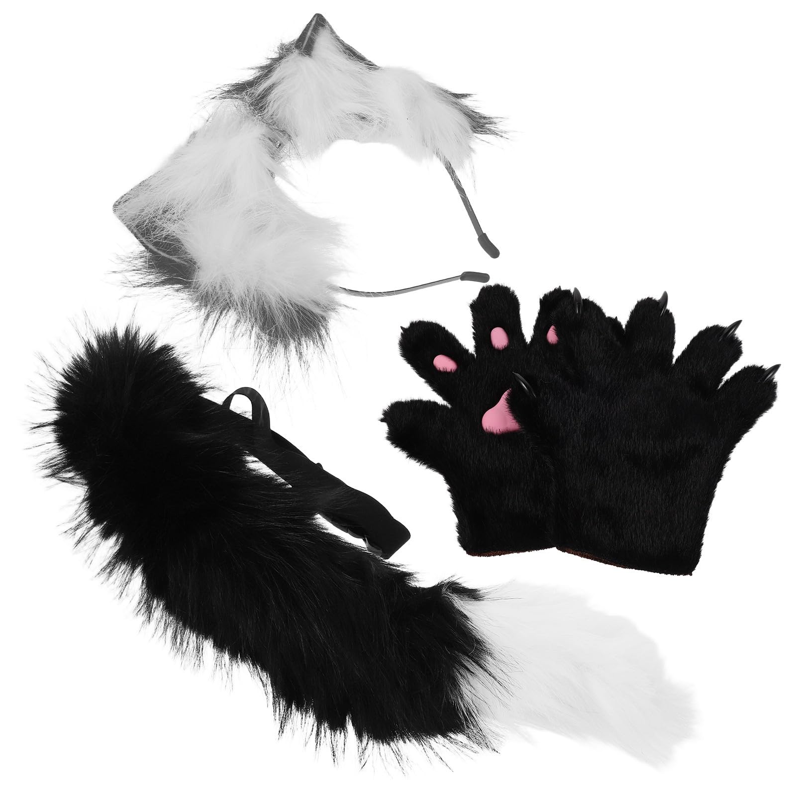 Diadema de Orejas de Animal Salvaje de Felpa para Cosplay Adulto