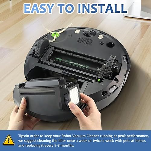 Miniatura 5 de Paquete de 6 filtros de alta eficiencia 4639161 para piezas de repuesto iRobot, Roomba e, i & j Series y Roomba Combo i1+ i3 i3+ i4 i5 y j5 Series