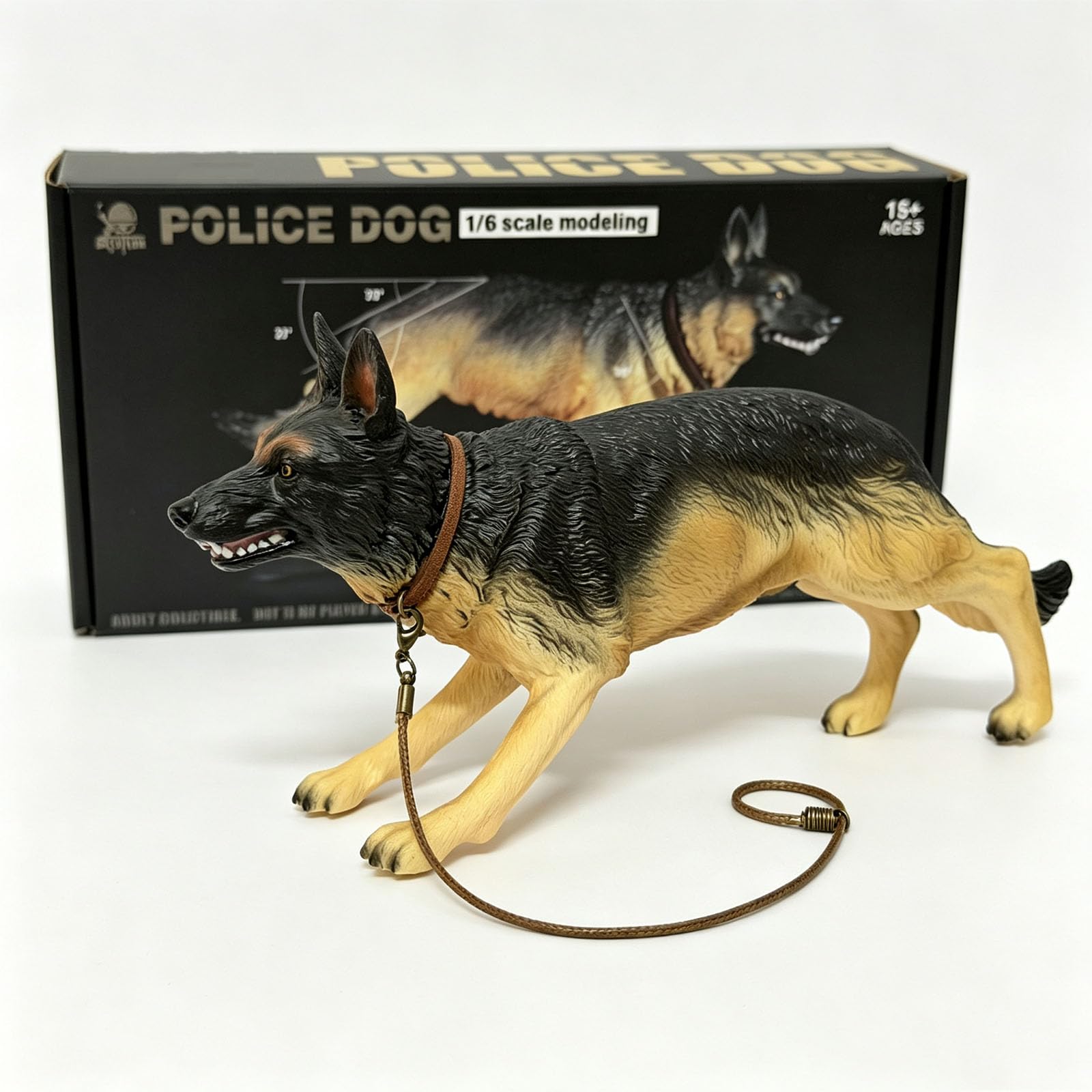 Modellino di cane da pastore tedesco 1/6 per soldato