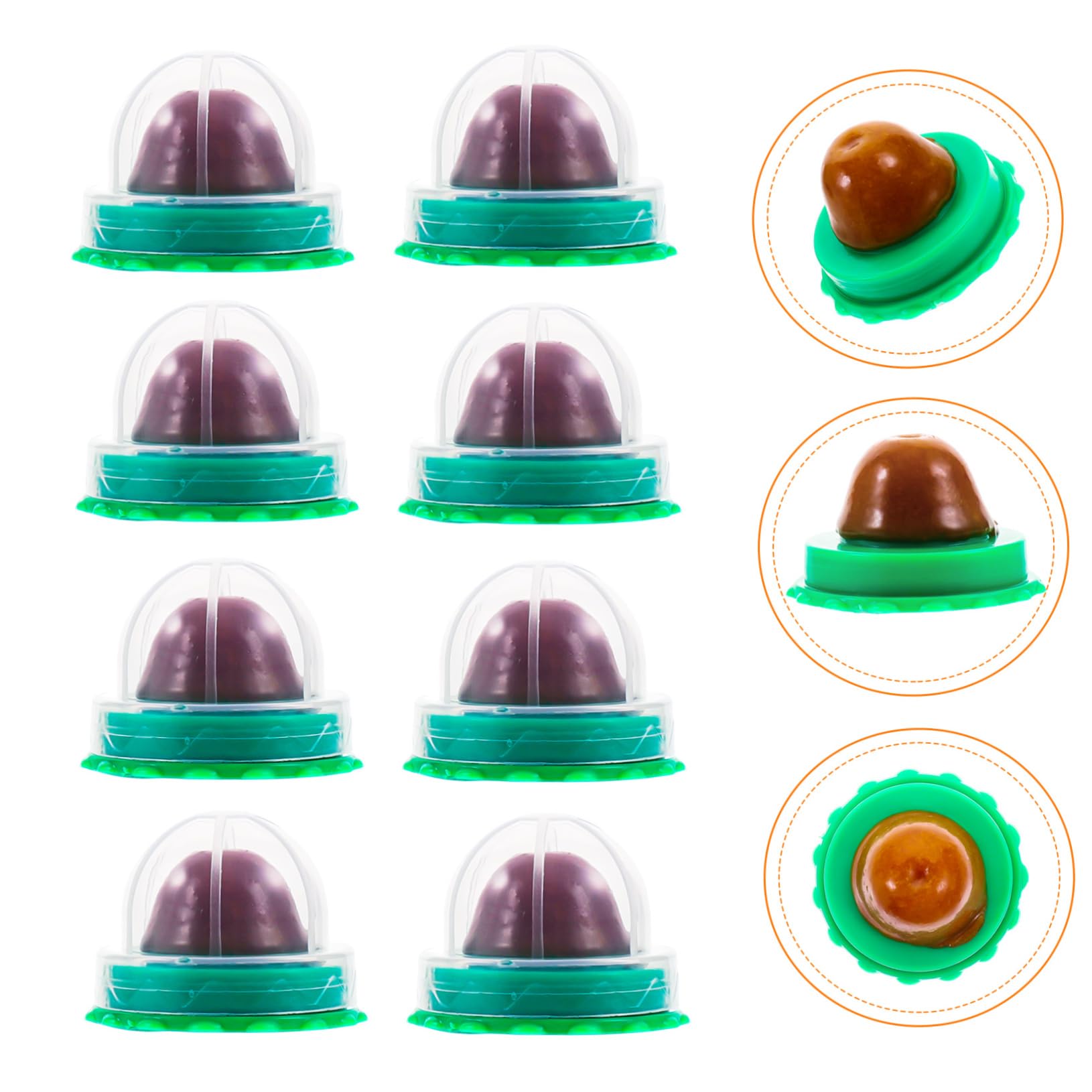 UPKOCH Friandise à Lécher pour Chat au Catnip, 8 Pièces, Vert | Pudding Vitaminé, Format Bâtonnet, pour Chatons et Chats, Facile à Ranger Emporter