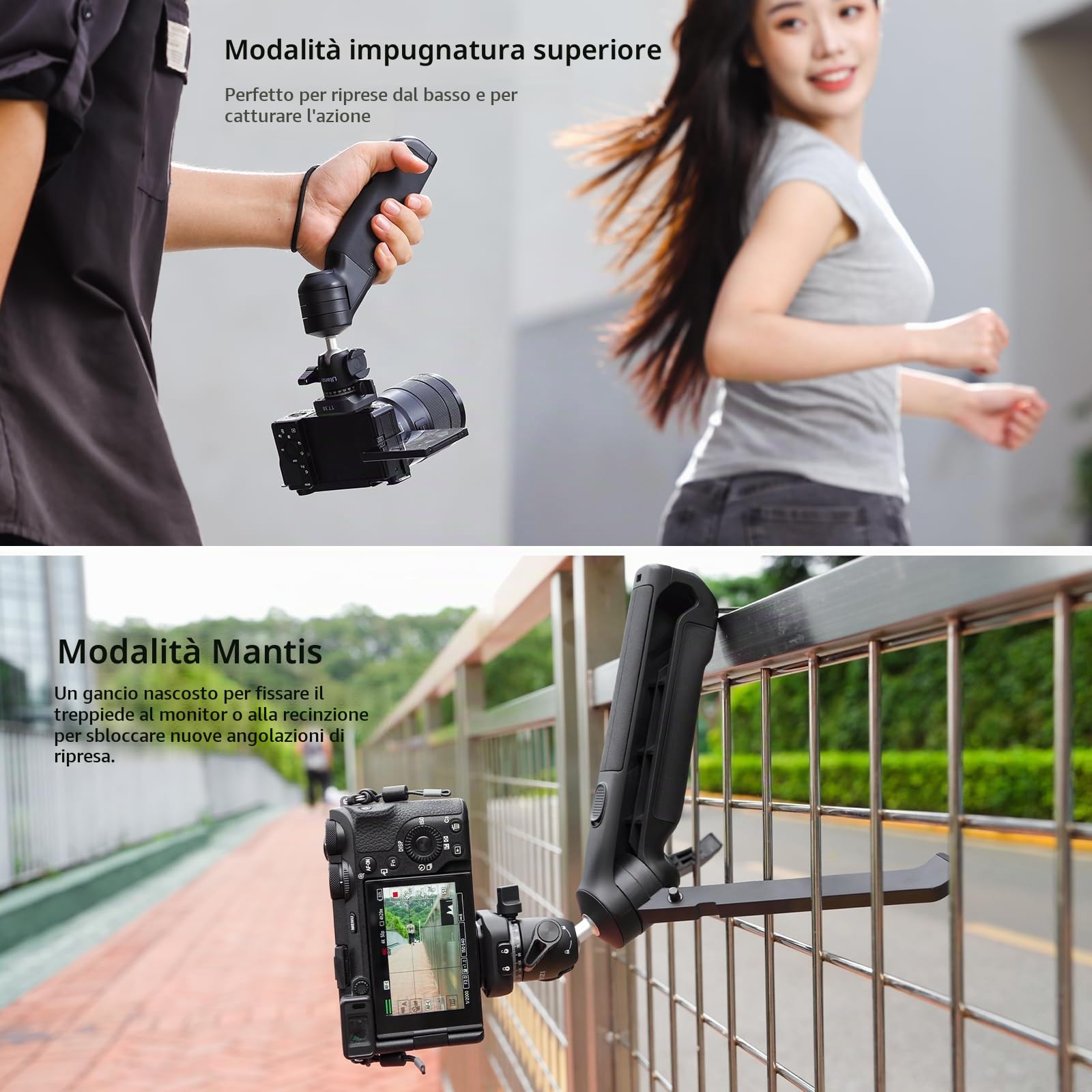 ULANZI TT38 Vlog Tripod, Mini Treppiede per Fotocamera, Capacità di Tarico 3 kg, Treppiede Vlogging da tavolo con Montaggio Rapido UKa e F38 Compatibile con Sony a7c, Nikon z30 e FUJIFILM X-S10/X-S20