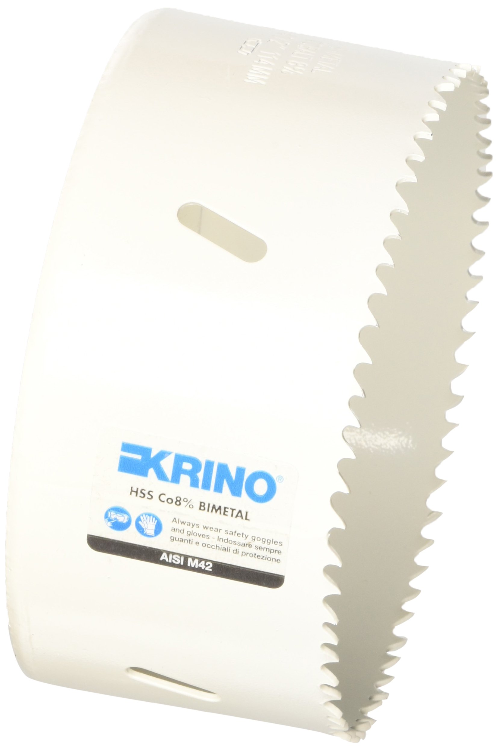 Scie cloche 114 mm denture variable M42 Krino blanc pour scie trépan