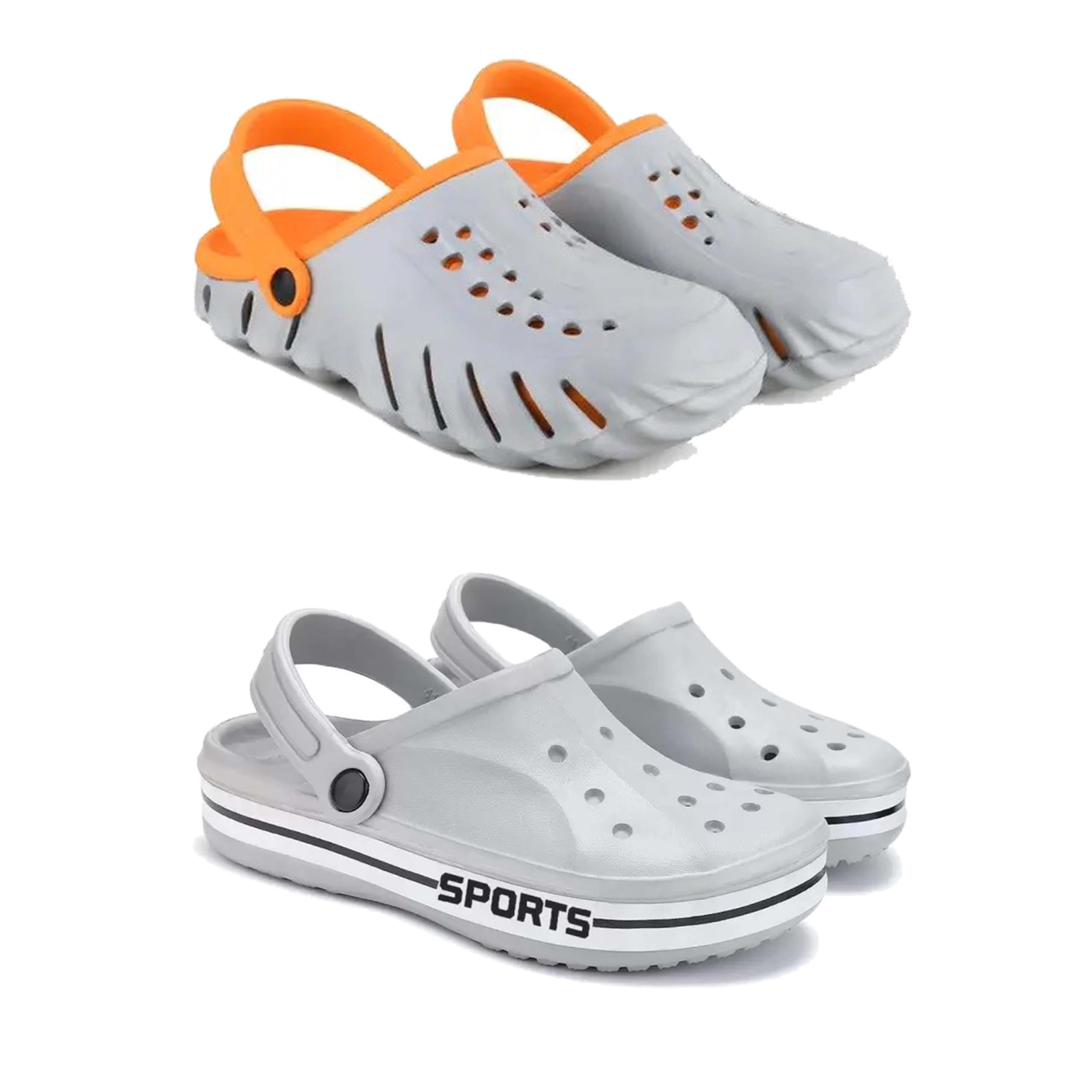 Men's Sandals Clogs| Lightweight Wear| Stylish & Easy to Wear For Men's PCV-SAN-(2-COMBO)-3150-3067