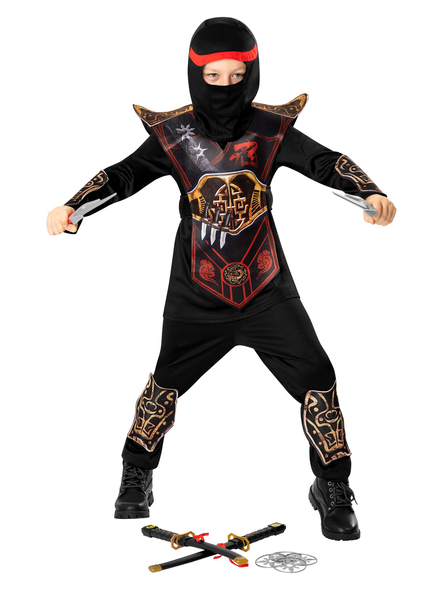 Forum Red Ninja Child's Costume, Size 5-6 Years Halloween