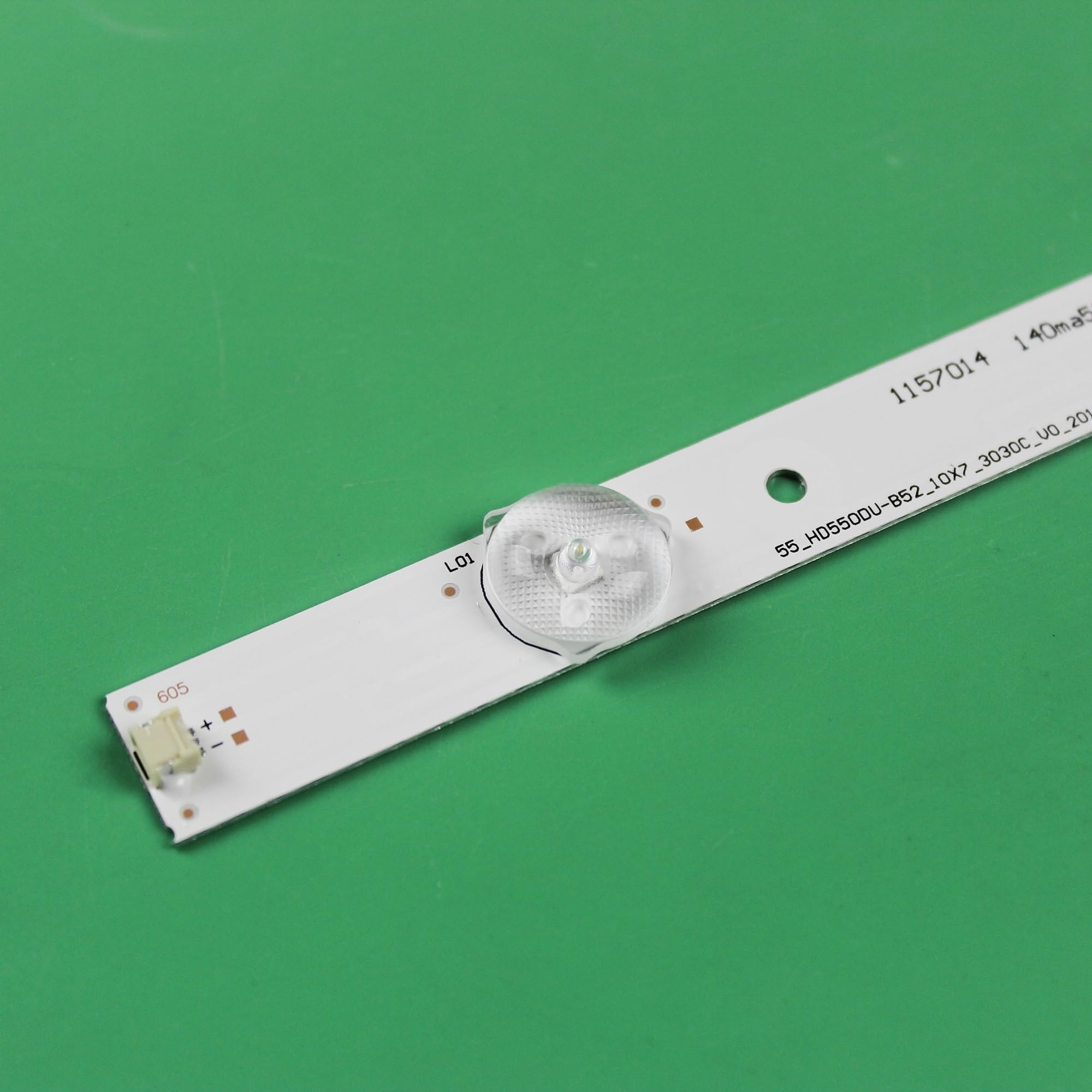 Kit de 10 tiras LED de retroiluminación de 7 pulgadas para_55, compatible con HD550DU-B52_10X7_3030C_V0_20151012, 55H8C, 55K3300UW, H55M3300 y H55M3000.